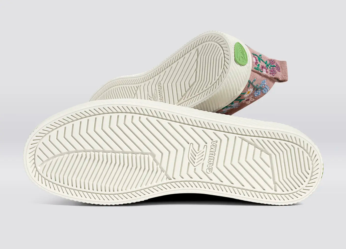 OCA Low Rose Suede Embroidered Flowers Sneaker Women