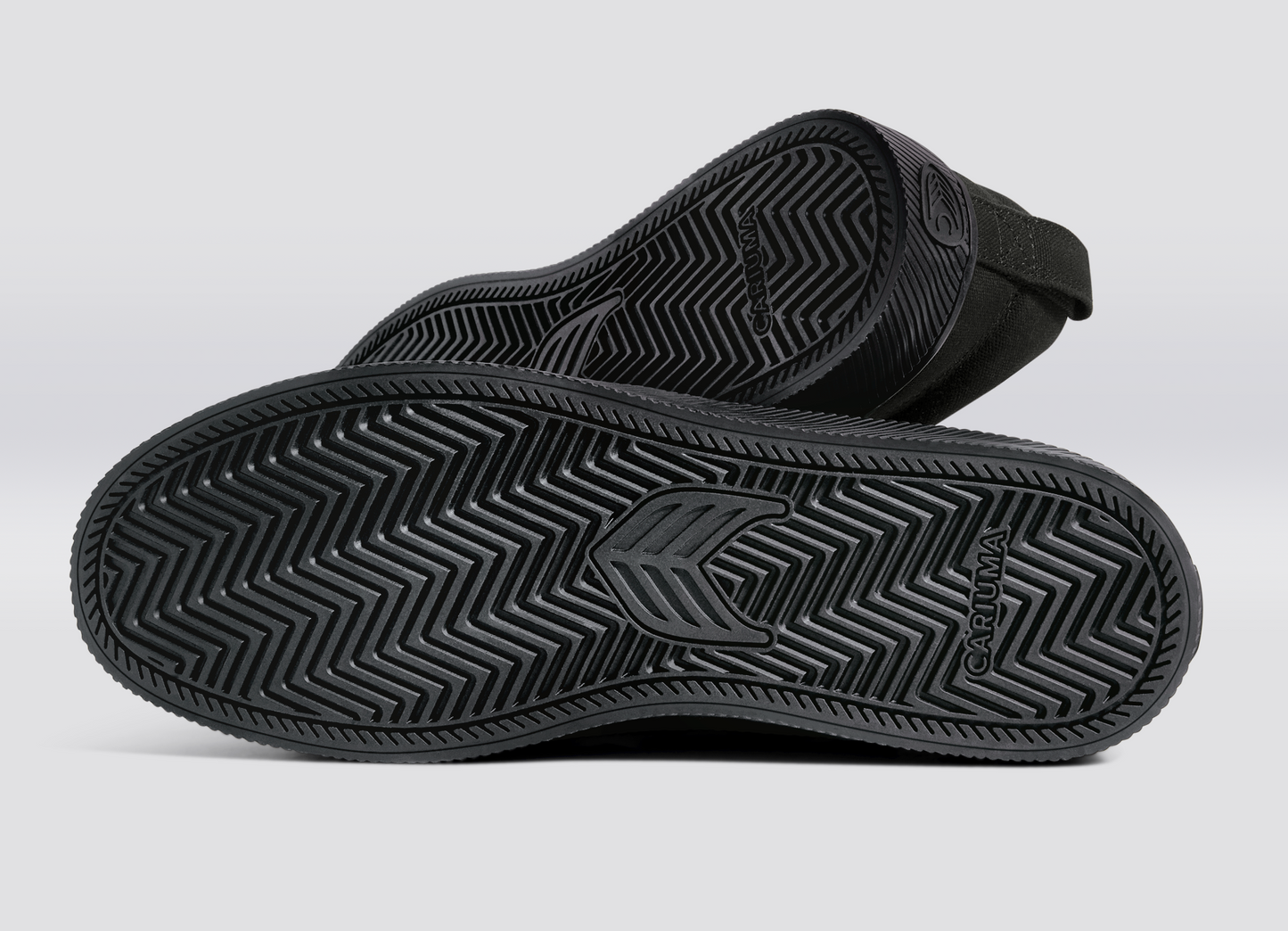 SLIP-ON All Black Canvas Ash Grey Logo Sneaker Men