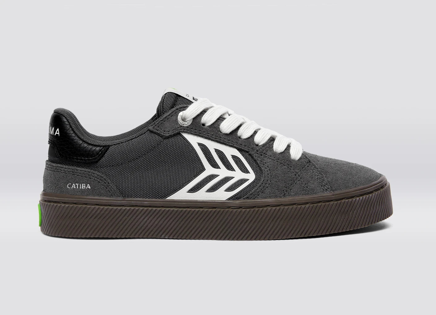 CATIBA PRO 2.0 Teak Magnet Grey Suede and Cordura Ivory Logo Sneaker Men