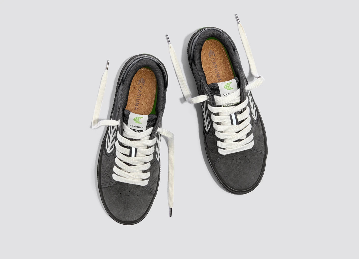 CATIBA PRO 2.0 Teak Magnet Grey Suede and Cordura Ivory Logo Sneaker Men