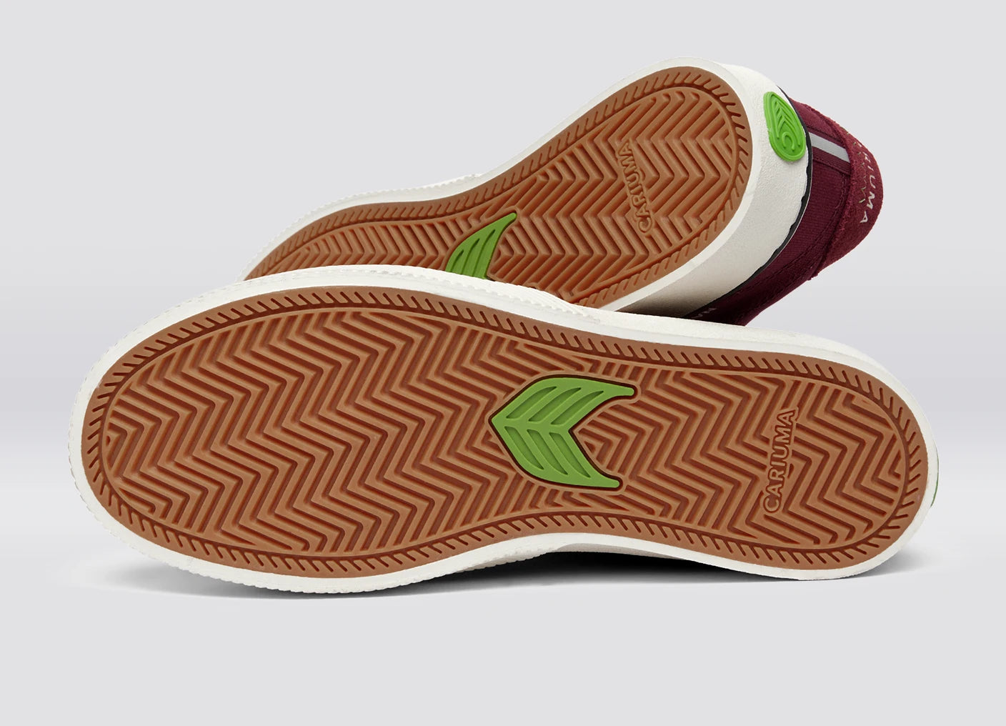 NAIOCA PRO Cabernet Suede and Canvas Ivory Logo Sneaker Men