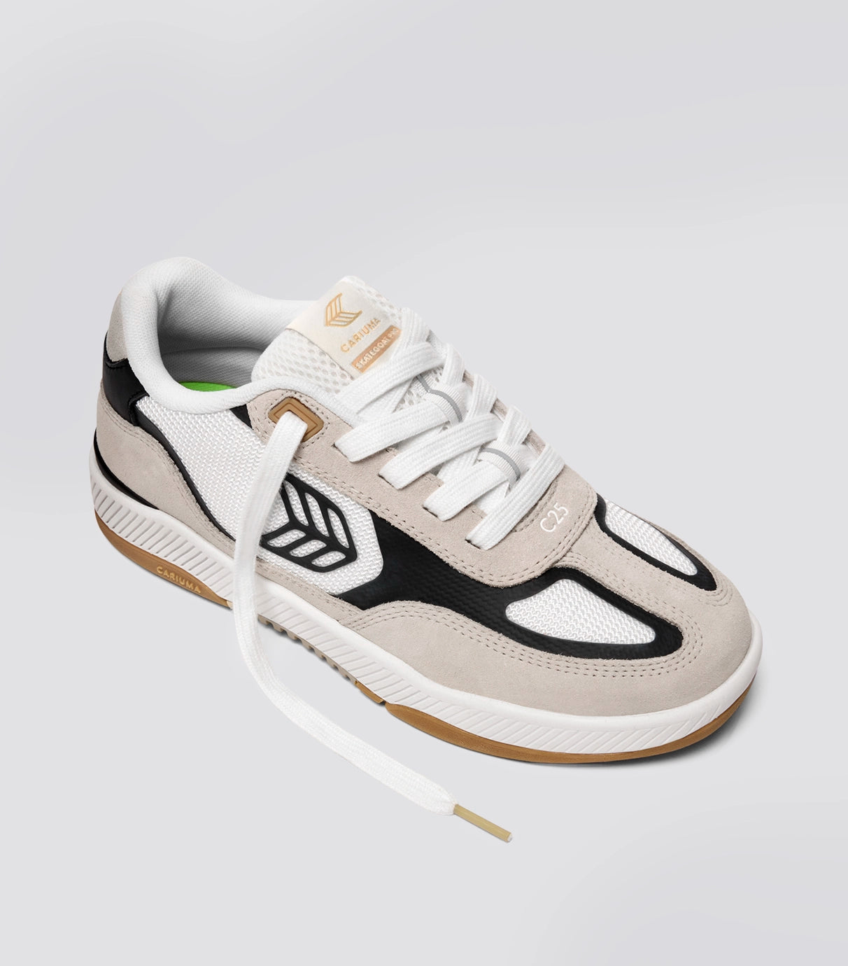 Skategoat C25 PRO Off-White Mesh Light Cream Suede Black Accents Sneaker Men