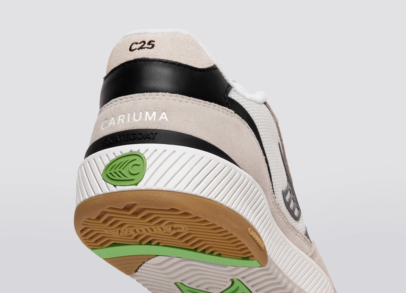 Skategoat C25 PRO Off-White Mesh Light Cream Suede Black Accents Sneaker Men
