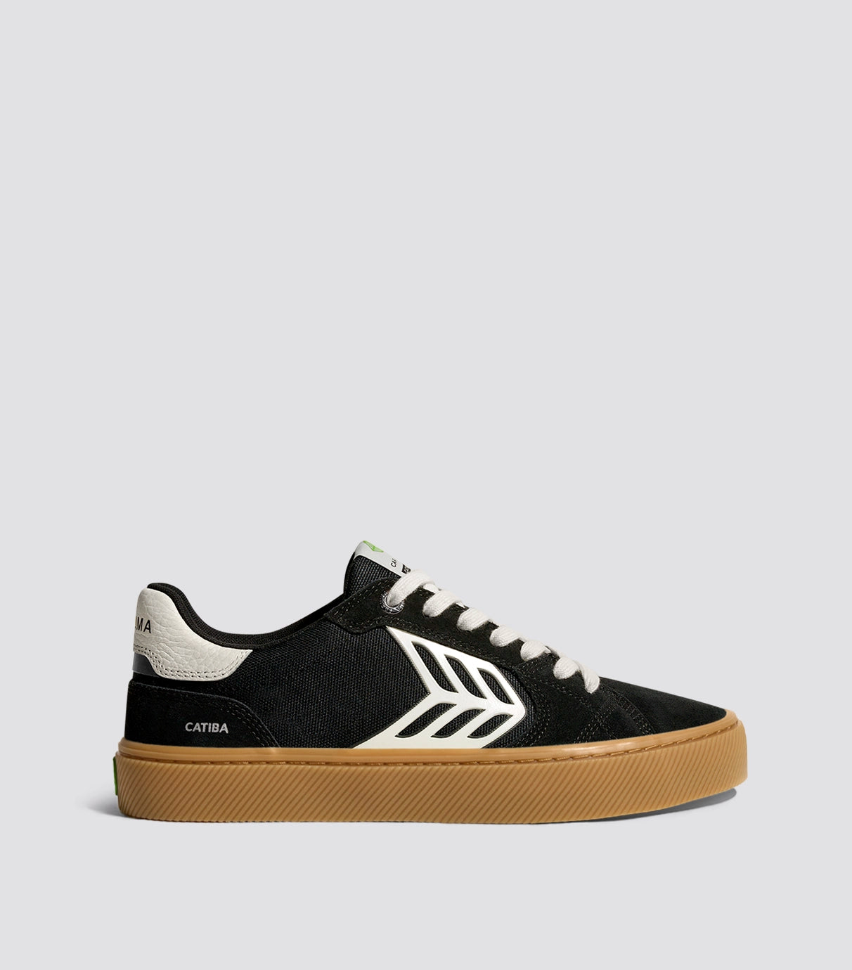 CATIBA PRO 2.0 Gum Black Suede and Cordura Ivory Logo Sneaker Men