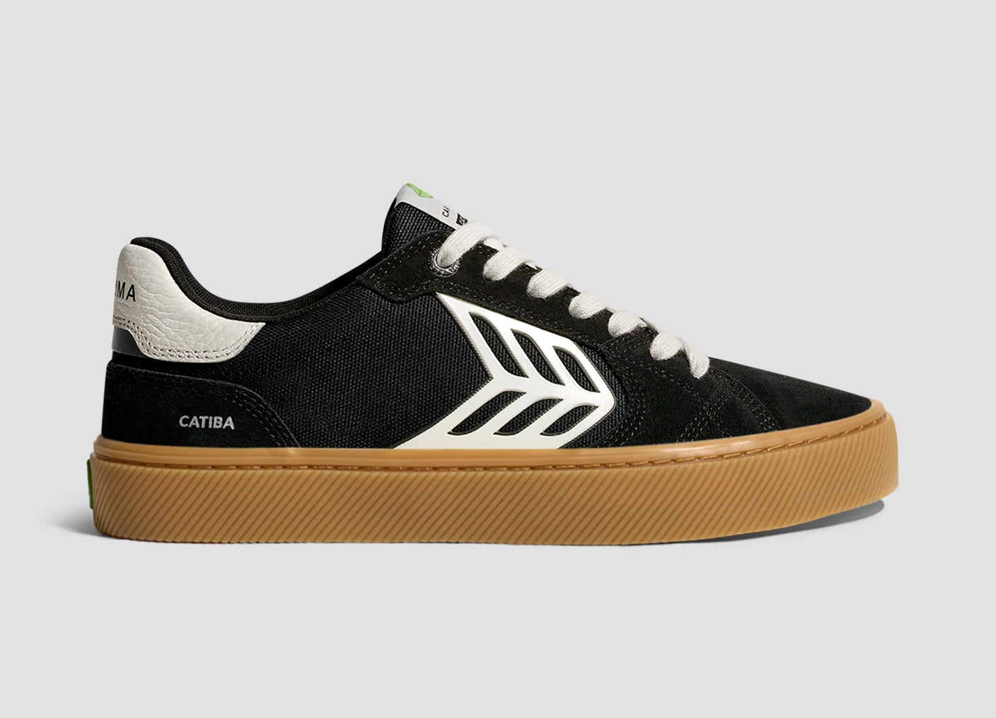CATIBA PRO 2.0 Gum Black Suede and Cordura Ivory Logo Sneaker Men