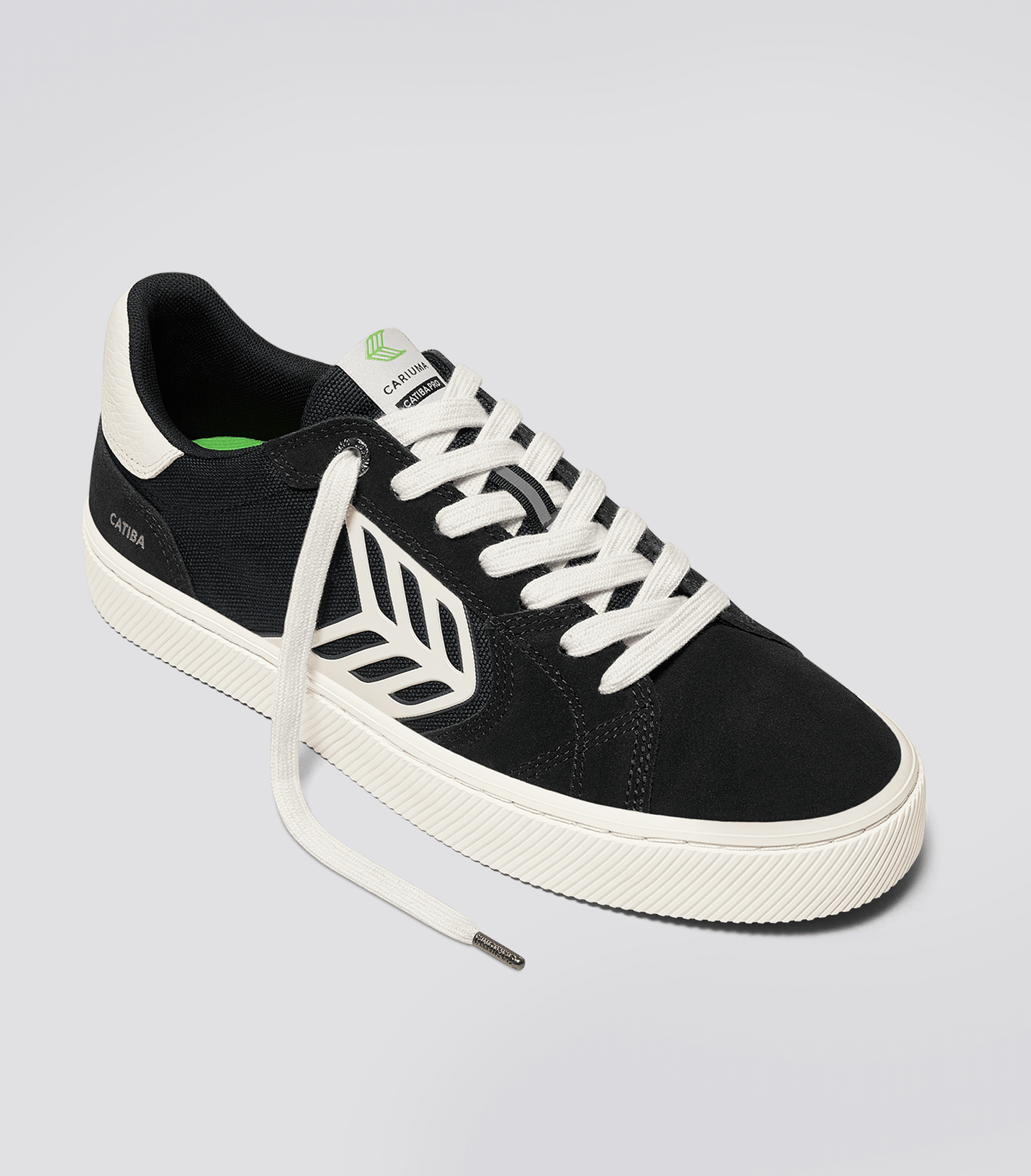 CATIBA PRO 2.0 Black Suede and Cordura Ivory Logo Sneaker Men