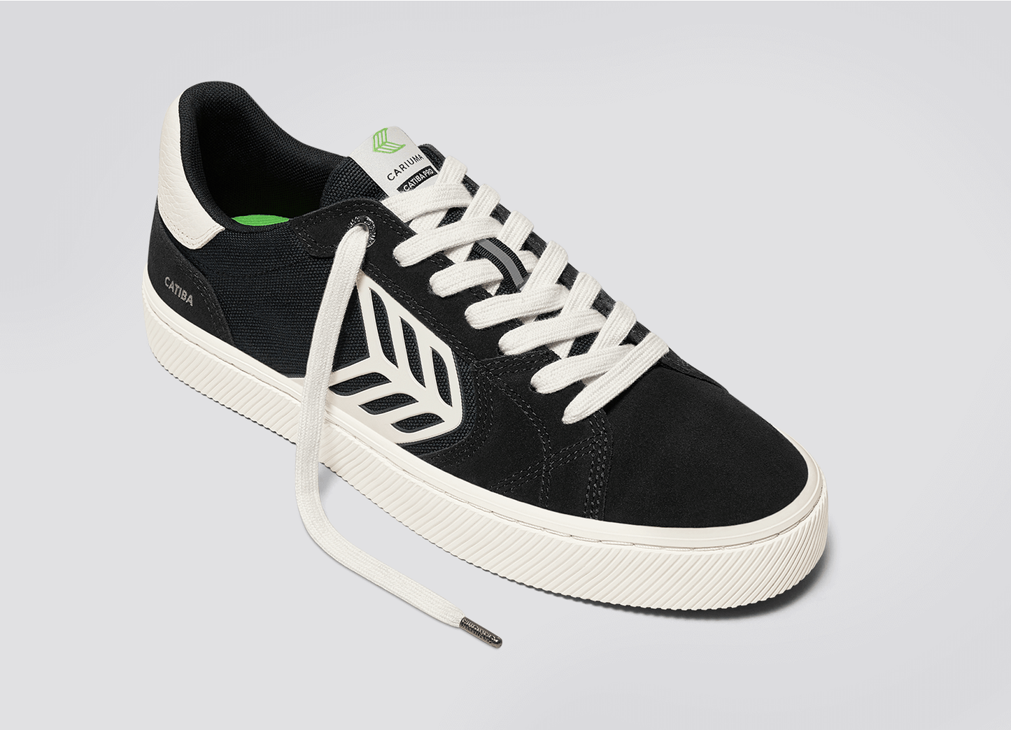 CATIBA PRO 2.0 Black Suede and Cordura Ivory Logo Sneaker Men