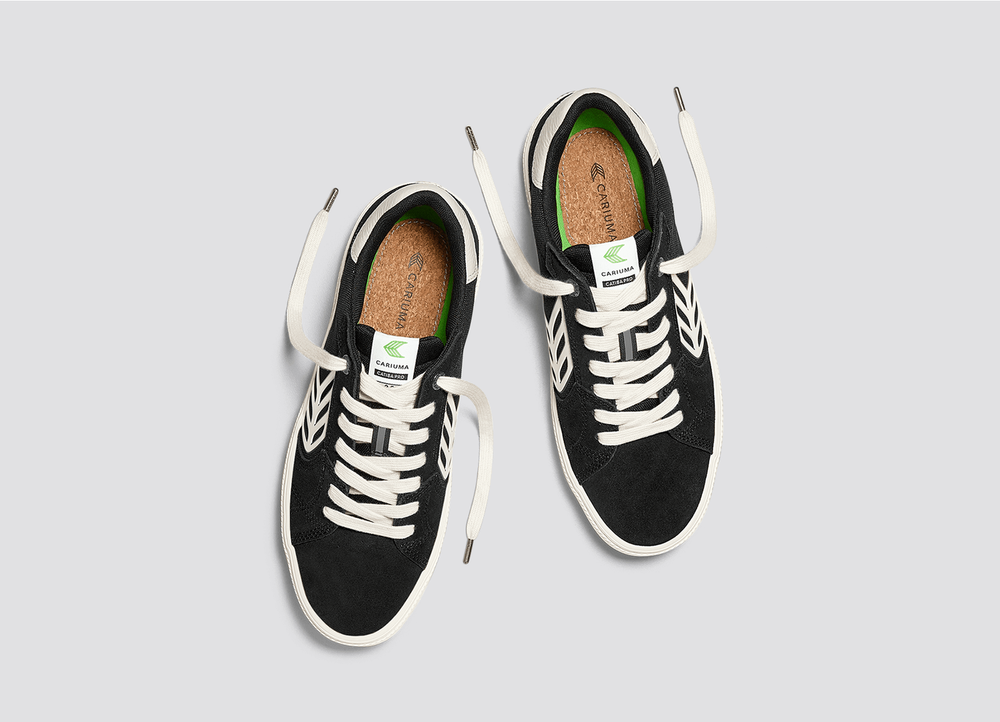CATIBA PRO 2.0 Black Suede and Cordura Ivory Logo Sneaker Men