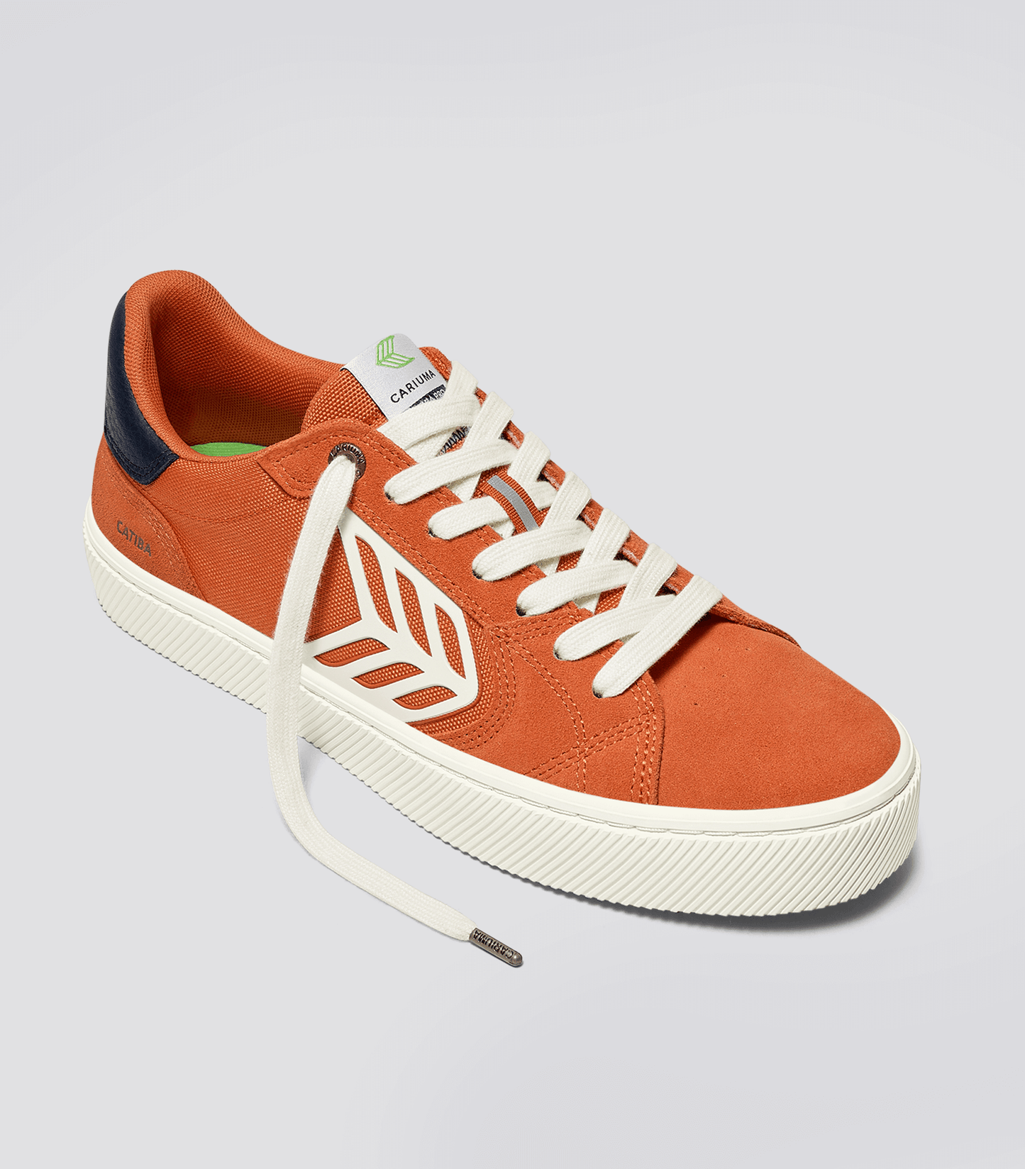 CATIBA PRO 2.0 Burnt Orange Suede and Cordura Ivory Logo Navy Sneaker Men