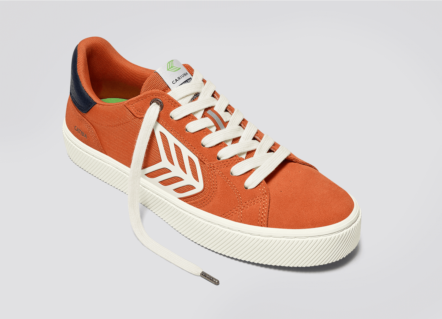 CATIBA PRO 2.0 Burnt Orange Suede and Cordura Ivory Logo Navy Sneaker Men