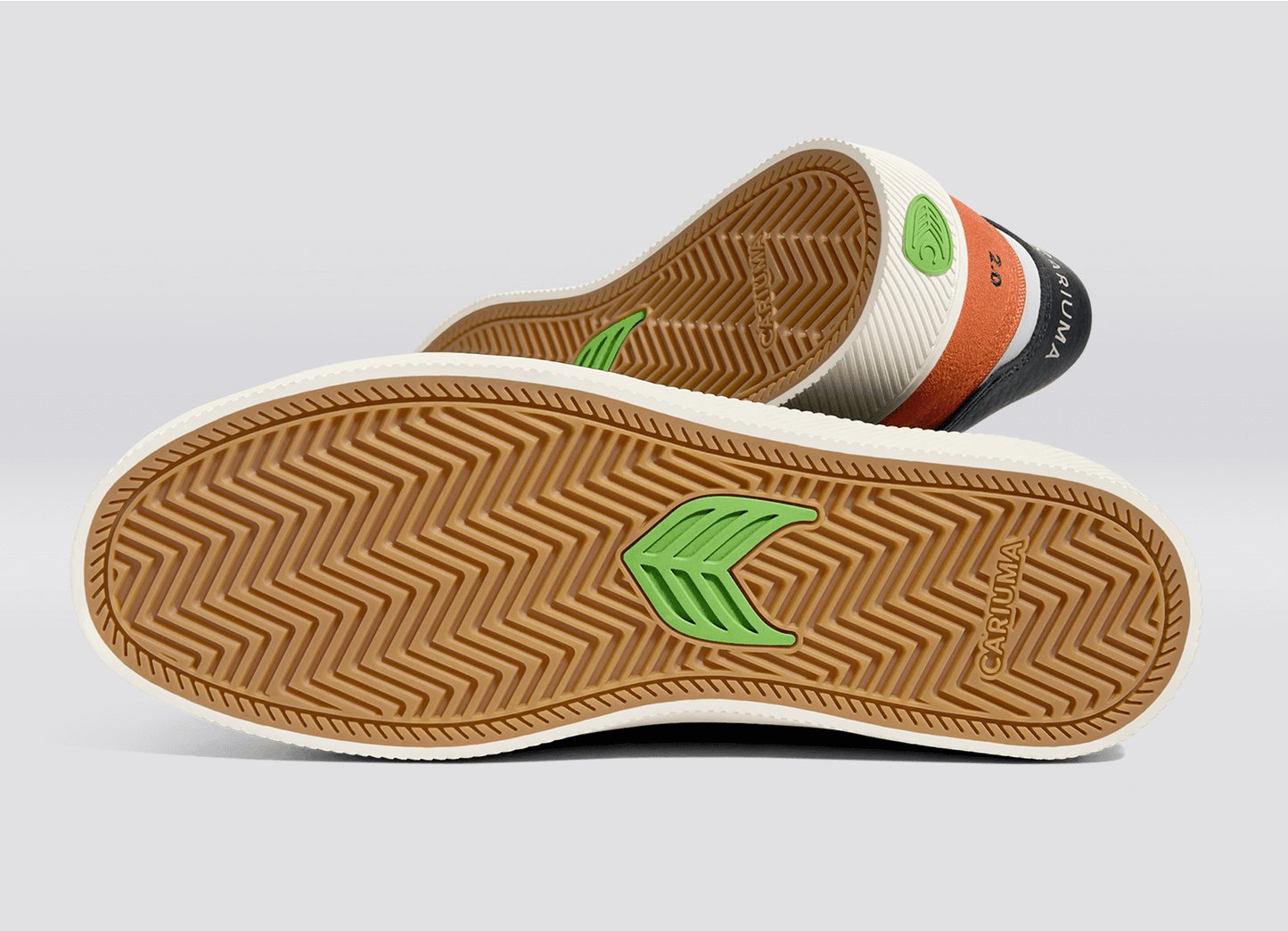 CATIBA PRO 2.0 Burnt Orange Suede and Cordura Ivory Logo Navy Sneaker Men