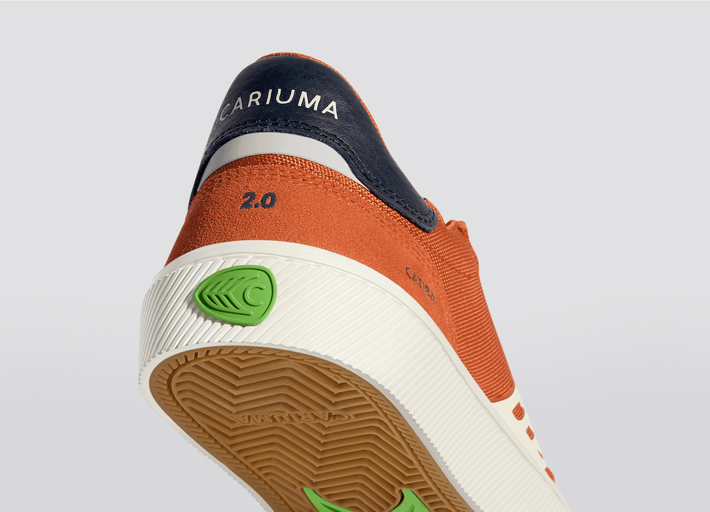 CATIBA PRO 2.0 Burnt Orange Suede and Cordura Ivory Logo Navy Sneaker Men