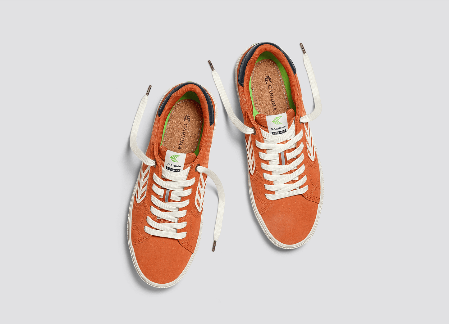 CATIBA PRO 2.0 Burnt Orange Suede and Cordura Ivory Logo Navy Sneaker Men
