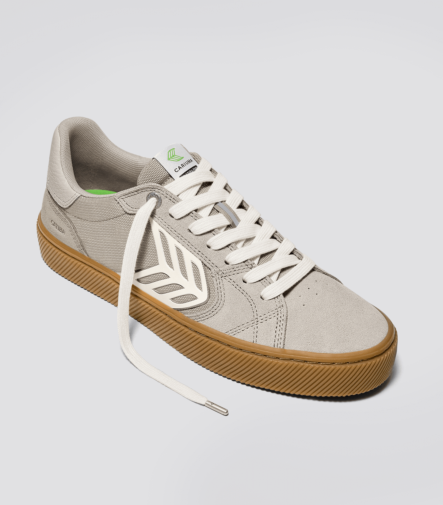 CATIBA PRO 2.0 Plaza Taupe Suede and Cordura Ivory Logo Sneaker Men