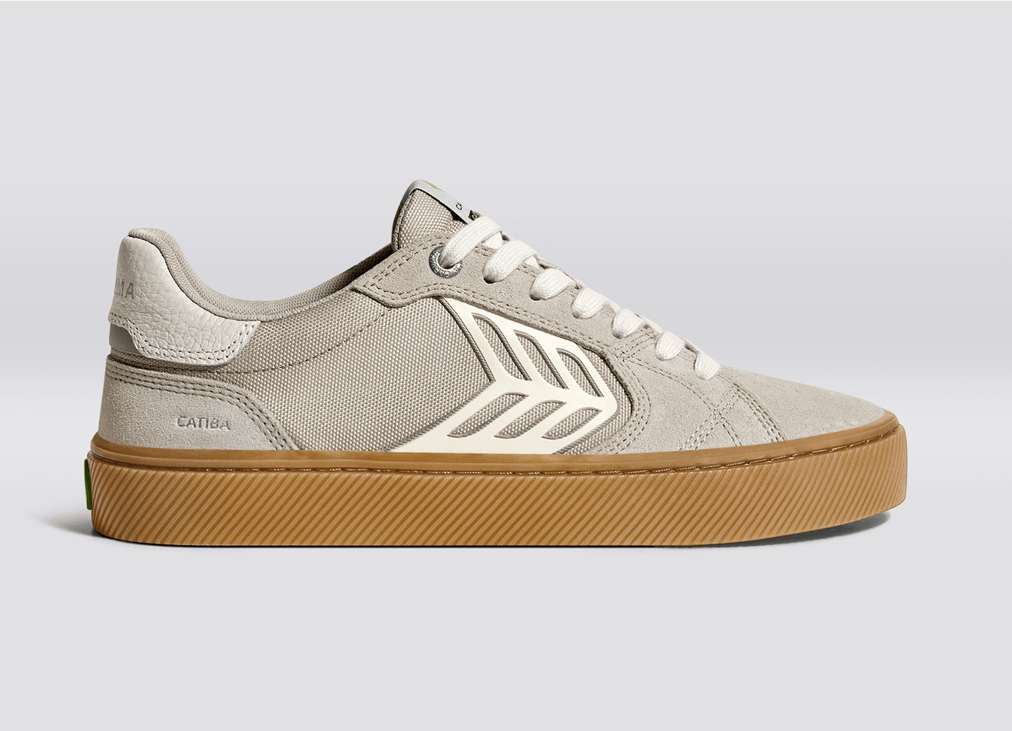 CATIBA PRO 2.0 Plaza Taupe Suede and Cordura Ivory Logo Sneaker Men