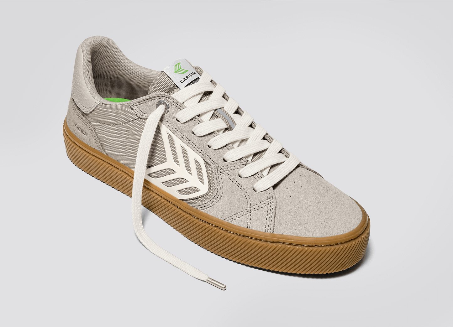 CATIBA PRO 2.0 Plaza Taupe Suede and Cordura Ivory Logo Sneaker Men