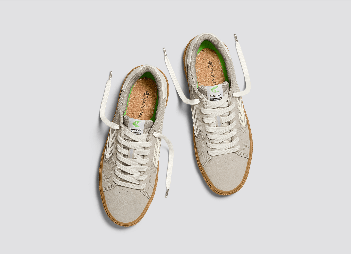 CATIBA PRO 2.0 Plaza Taupe Suede and Cordura Ivory Logo Sneaker Men
