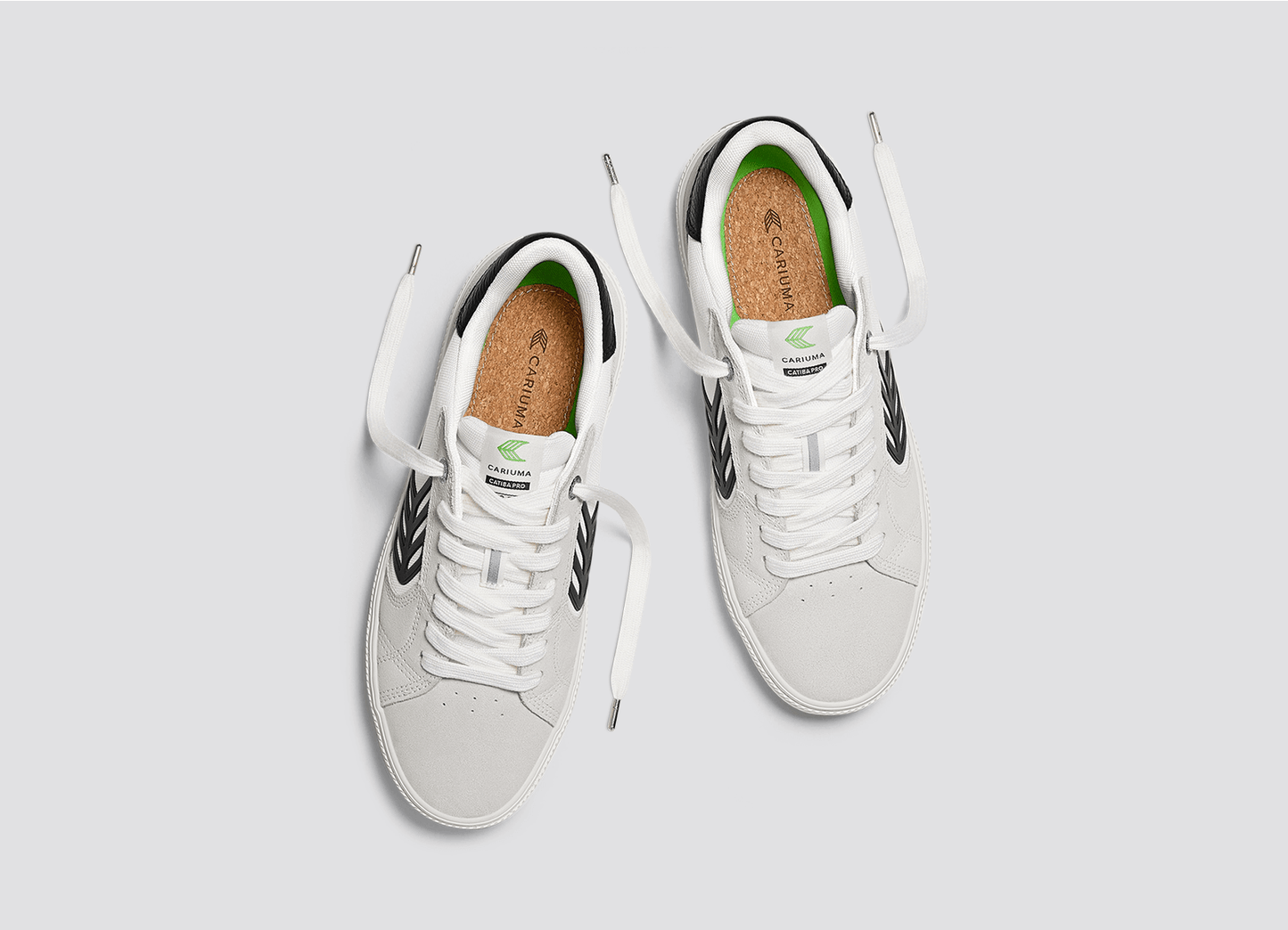 CATIBA PRO 2.0 Smoke White Suede Off-White Cordura Black Logo Sneaker Women