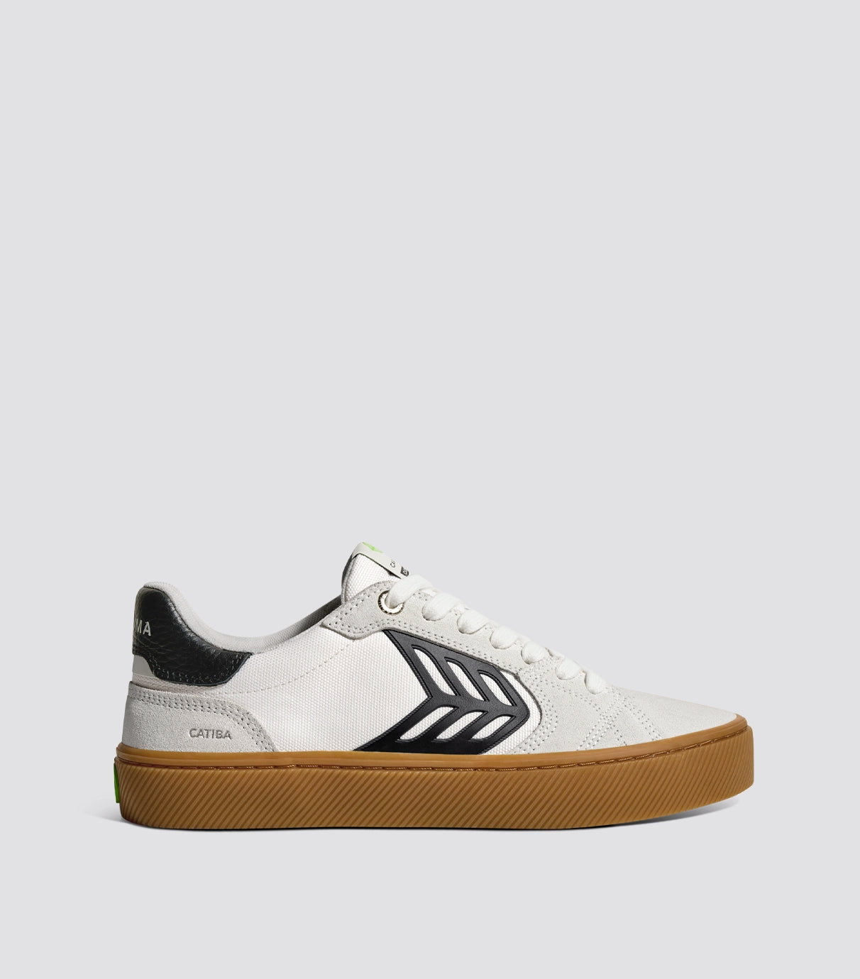 CATIBA PRO 2.0 Gum Smoke White Suede Off-White Cordura Black Logo Sneaker Women