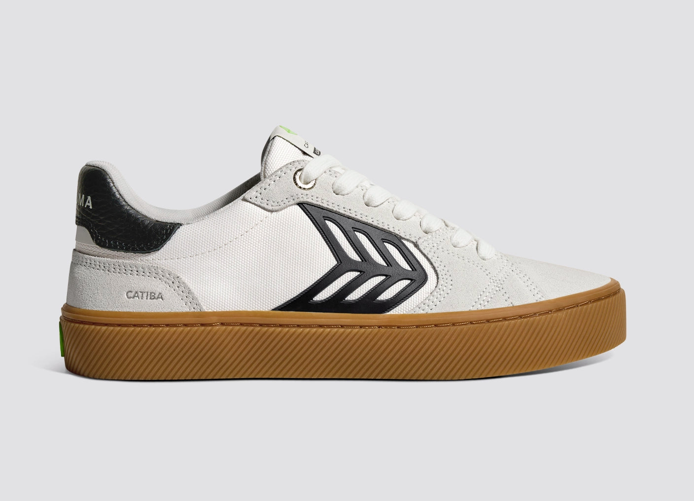 CATIBA PRO 2.0 Gum Smoke White Suede Off-White Cordura Black Logo Sneaker Women
