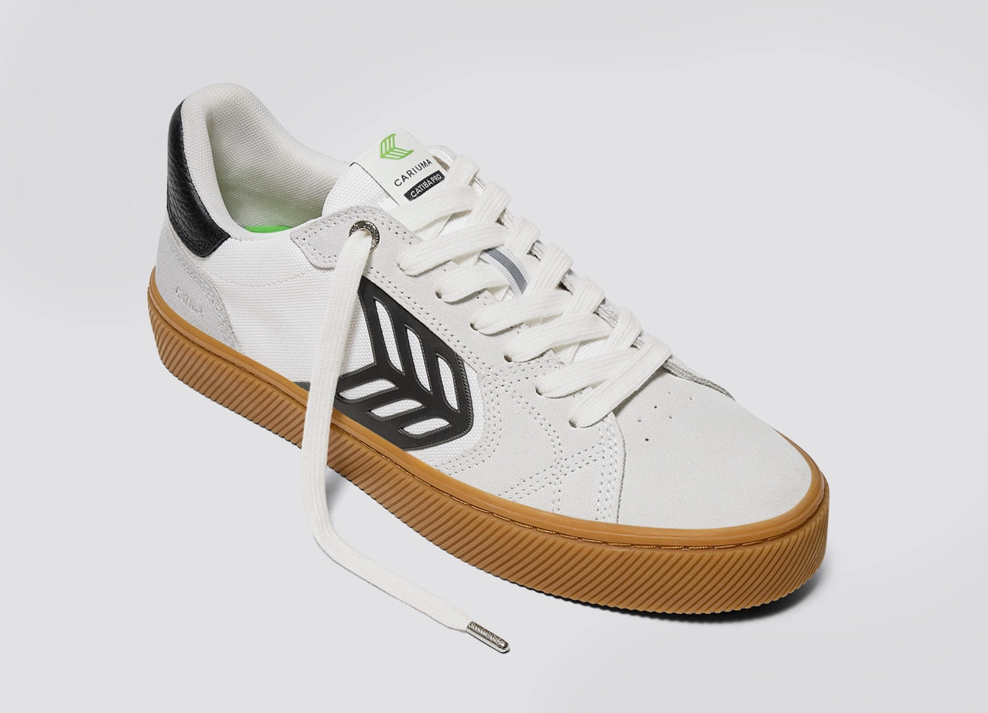 CATIBA PRO 2.0 Gum Smoke White Suede Off-White Cordura Black Logo Sneaker Women
