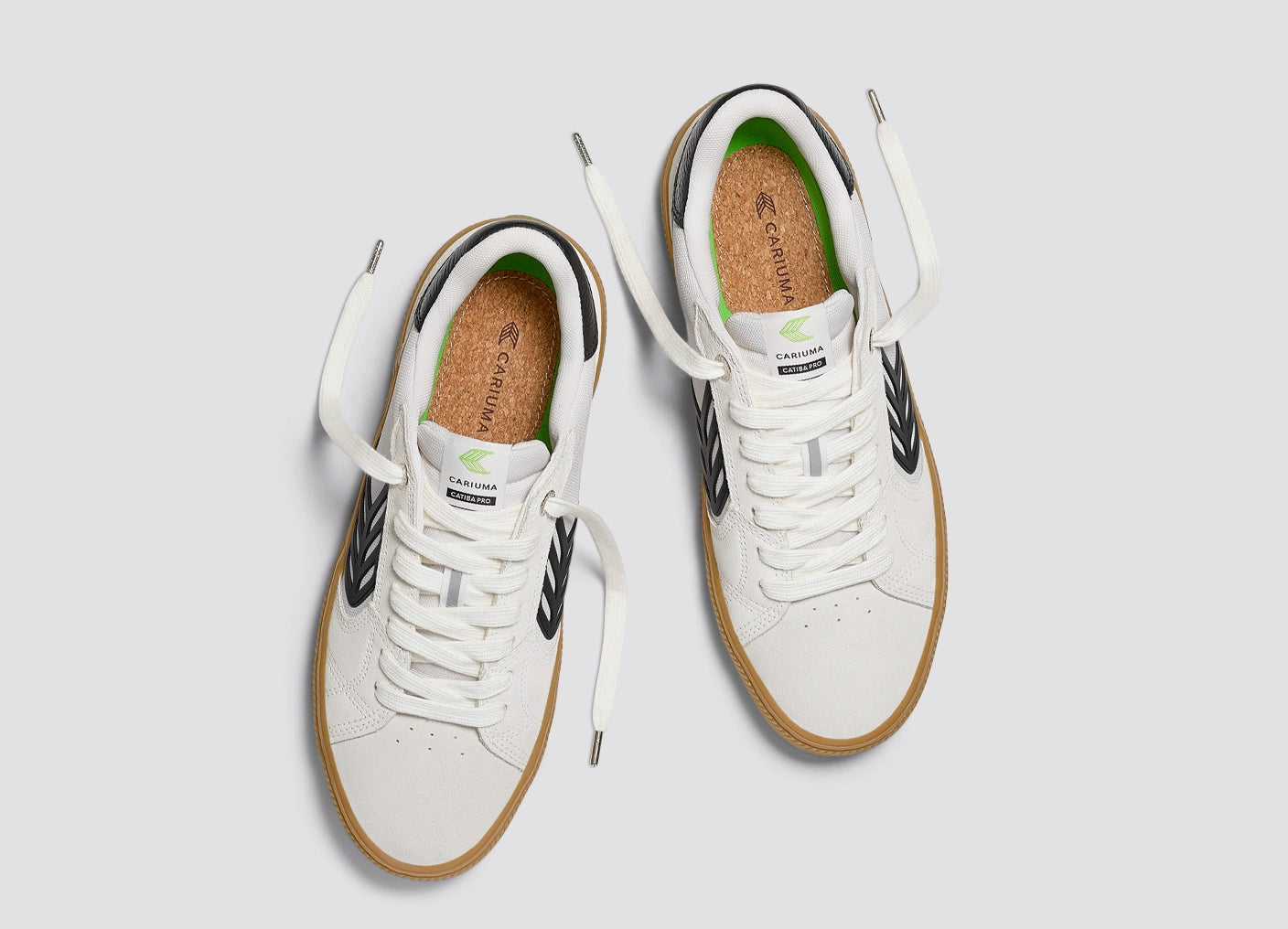 CATIBA PRO 2.0 Gum Smoke White Suede Off-White Cordura Black Logo Sneaker Women