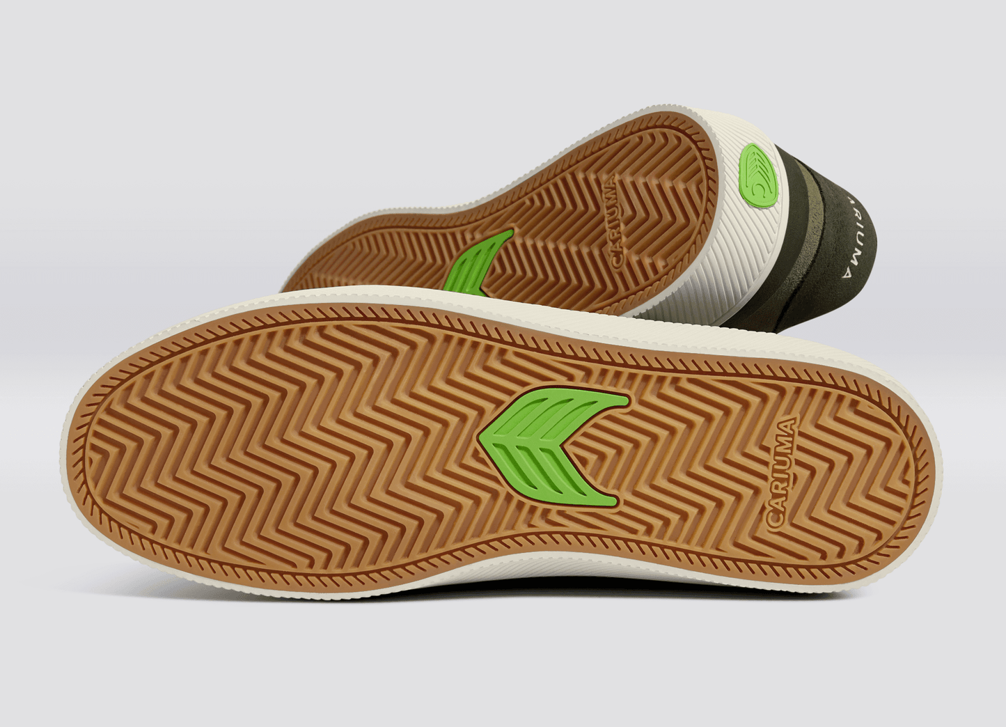 LUAN PRO Olive Green Suede Ivory Logo Burnt Olive Sneaker Women
