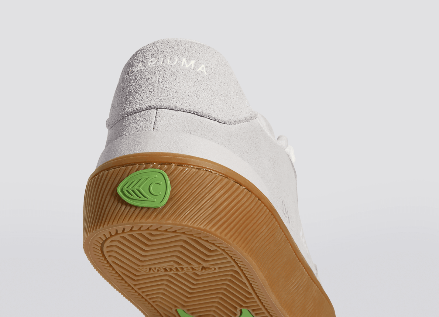 LUAN PRO Gum Smoke White Suede Off-White Logo Sneaker Women