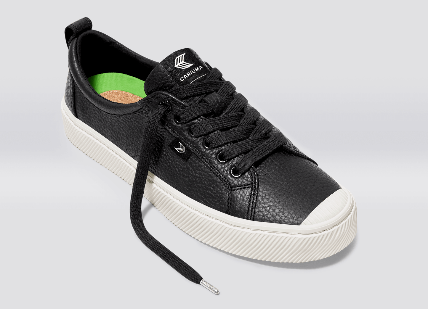 OCA Low ブラック プレミアムレザー スニーカー メンズ