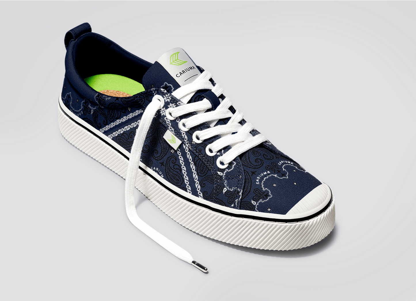 OCA Low Navy Bandana Canvas Sneaker Women