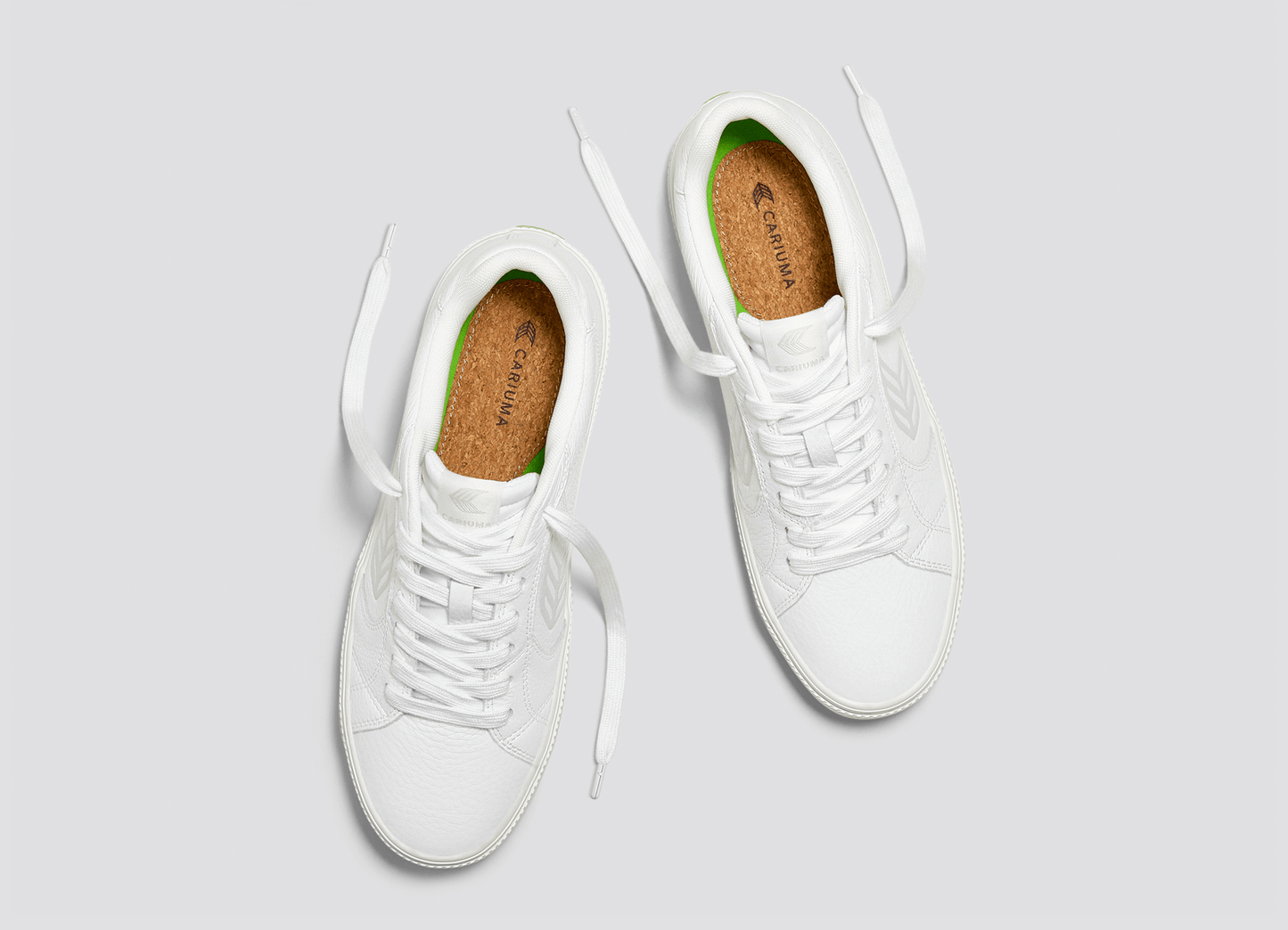 SALVAS White Premium Leather Ice Logo Sneaker Men