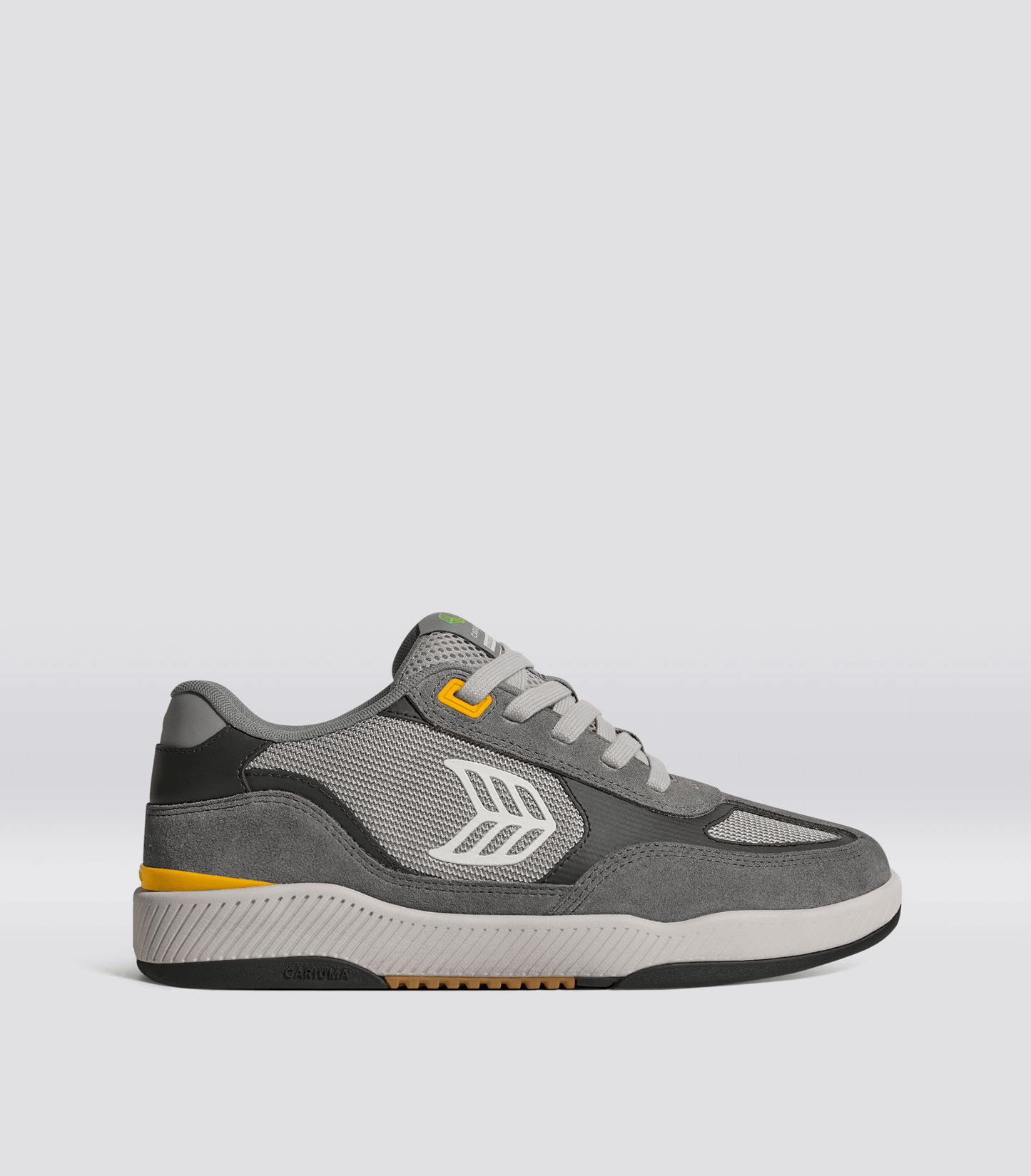 Skategoat C25 PRO Charcoal Grey Suede Light Grey Mesh Ice Logo Yellow Sneaker Men
