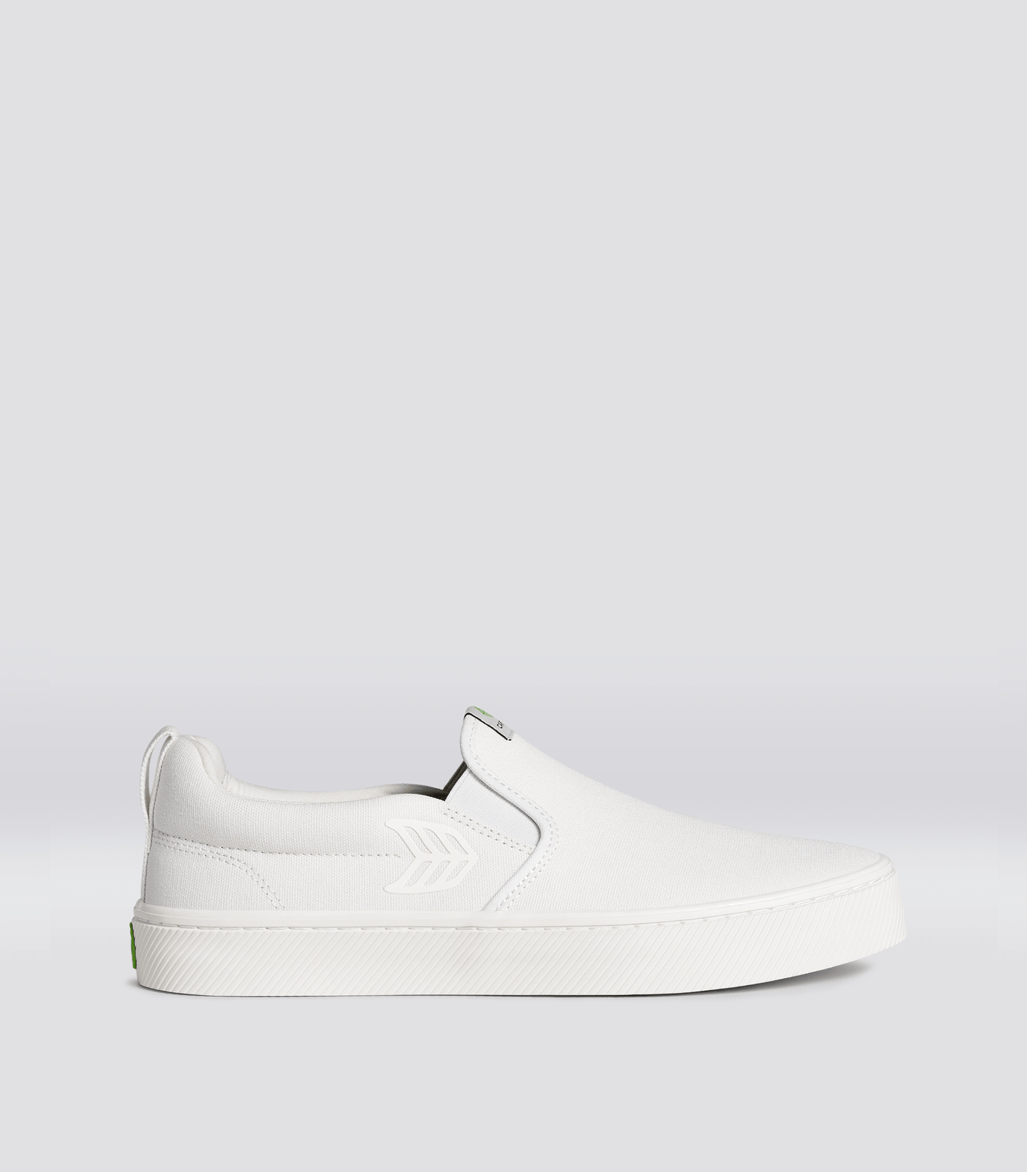 SLIP ON オフホワイトキャンバス スニーカー メンズ