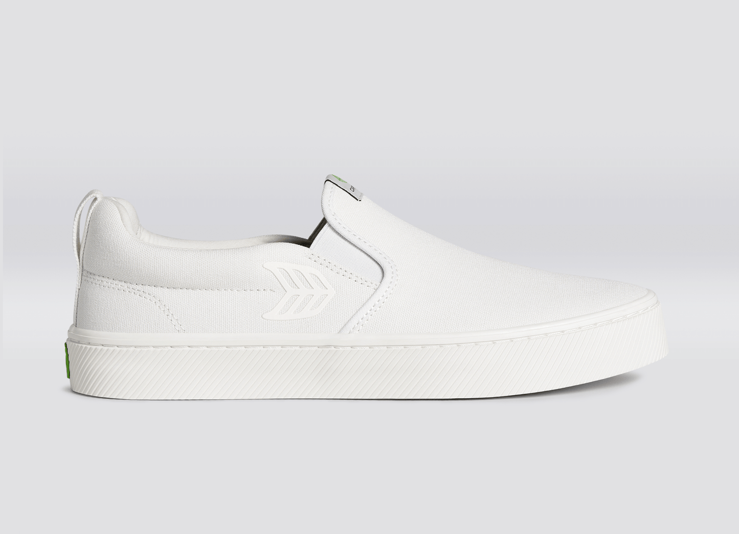 SLIP ON オフホワイトキャンバス スニーカー メンズ