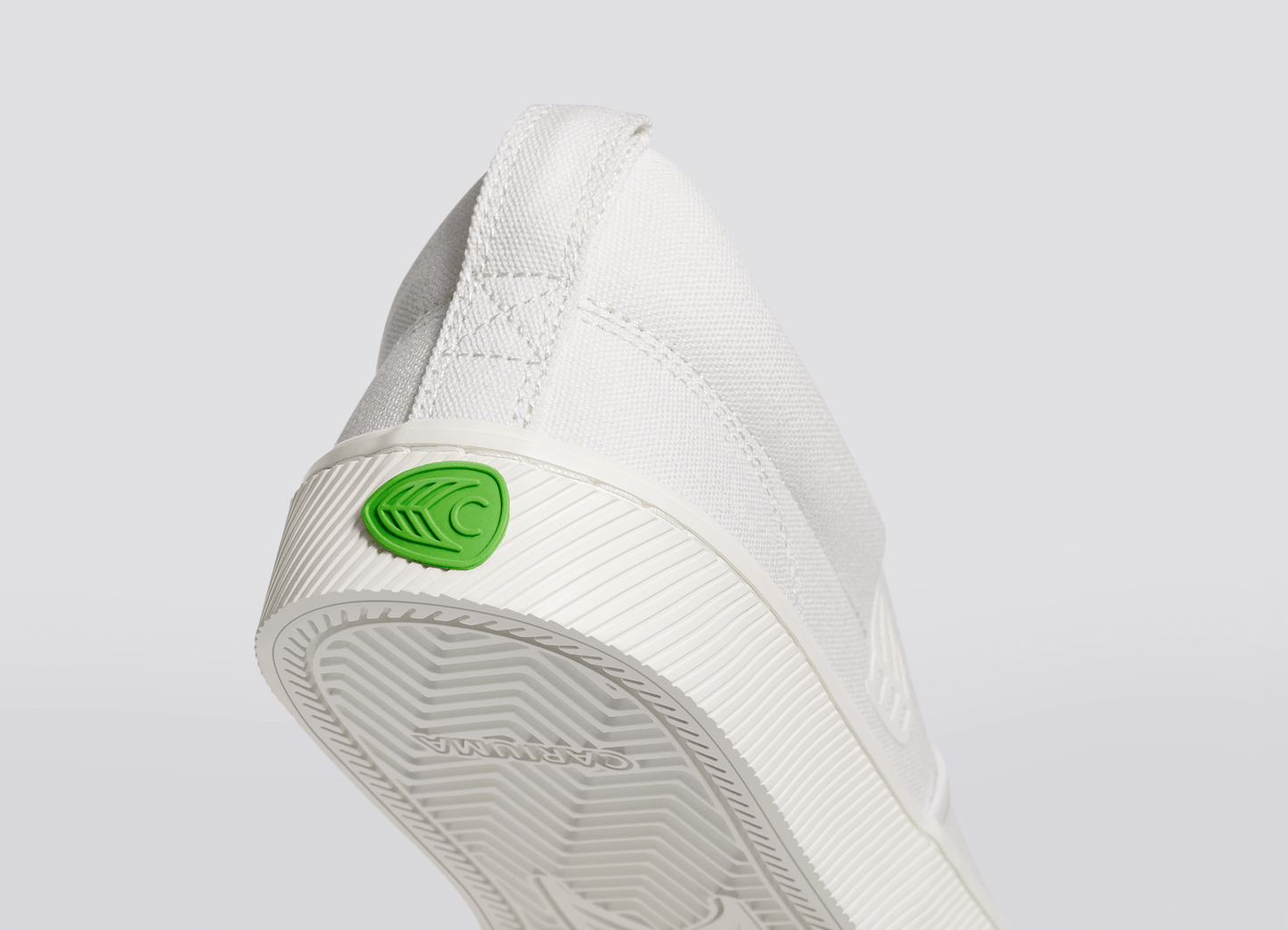 SLIP ON オフホワイトキャンバス スニーカー メンズ