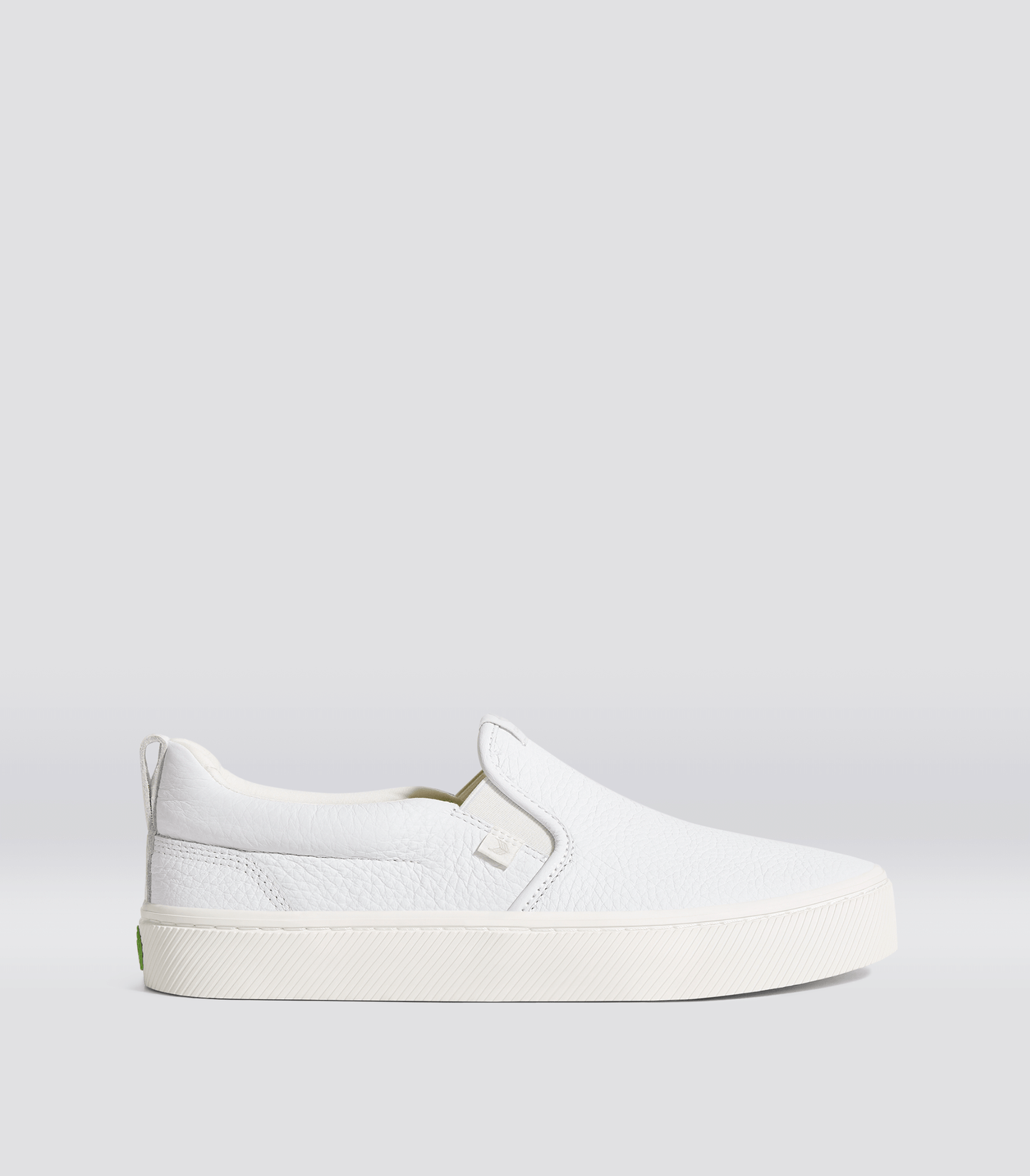 SLIP-ON ホワイト プレミアムレザー スニーカー メンズ