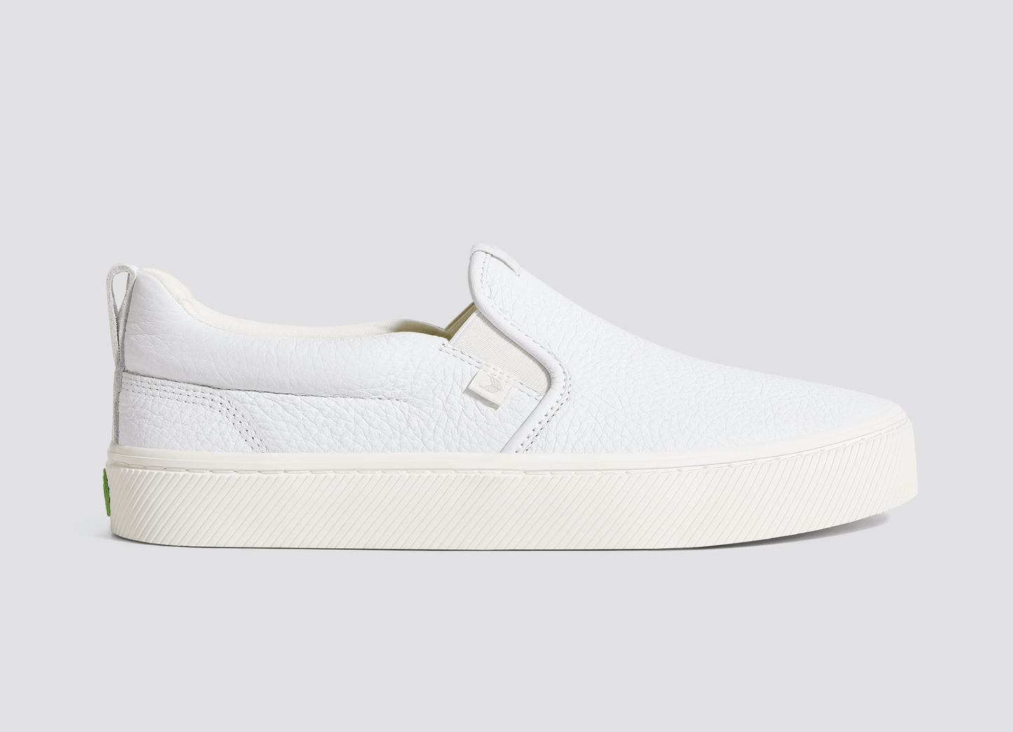 SLIP-ON ホワイト プレミアムレザー スニーカー メンズ