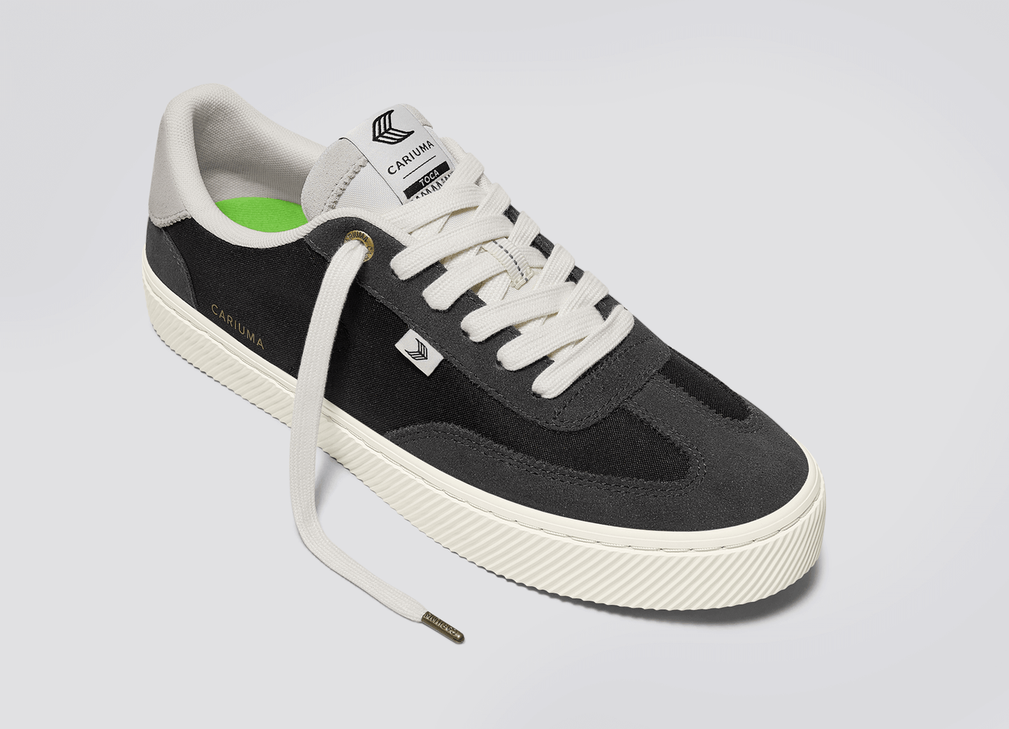 TOCA Ash Grey Suede Black Nylon Sneaker Men