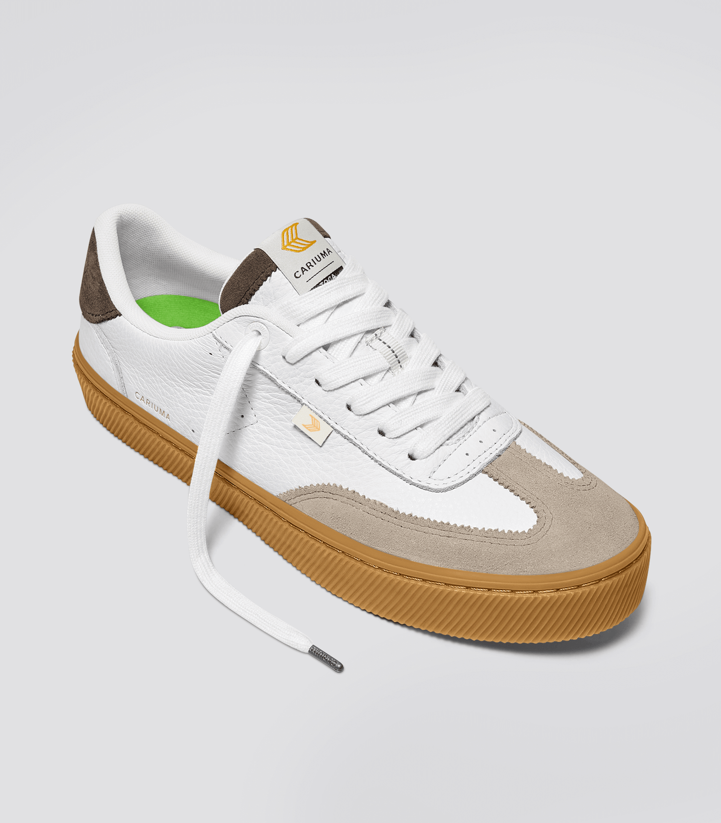 TOCA Gum White Premium Leather Plaza Taupe Suede Dark Khaki Sneaker Men