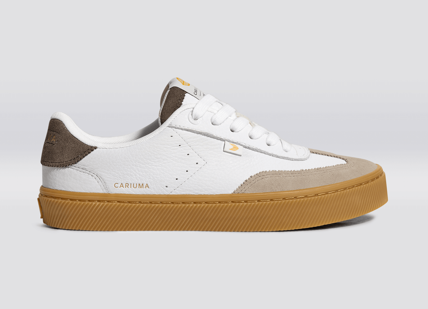 TOCA Gum White Premium Leather Plaza Taupe Suede Dark Khaki Sneaker Men