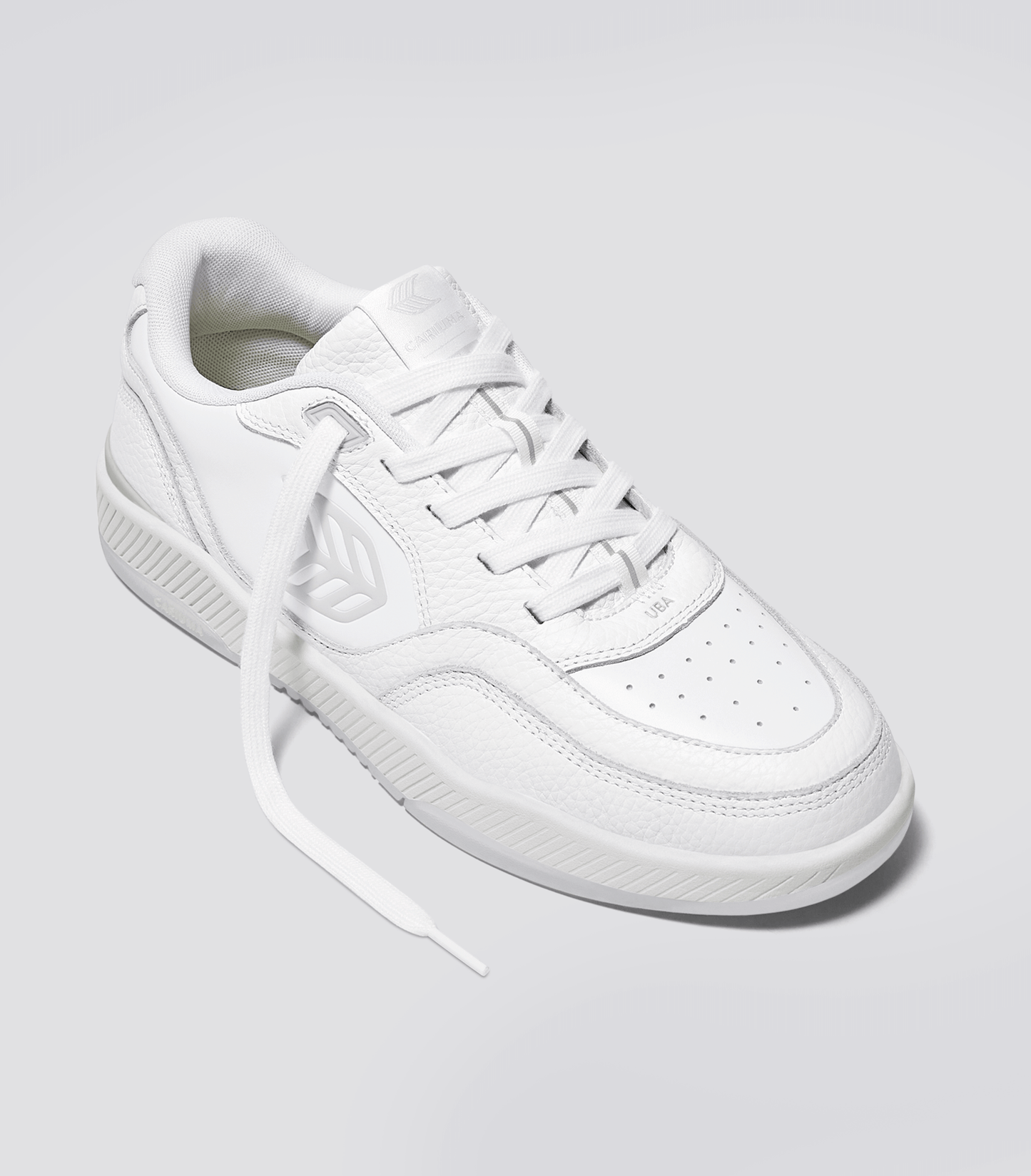 UBA White Premium Leather Ice Logo Sneaker Men