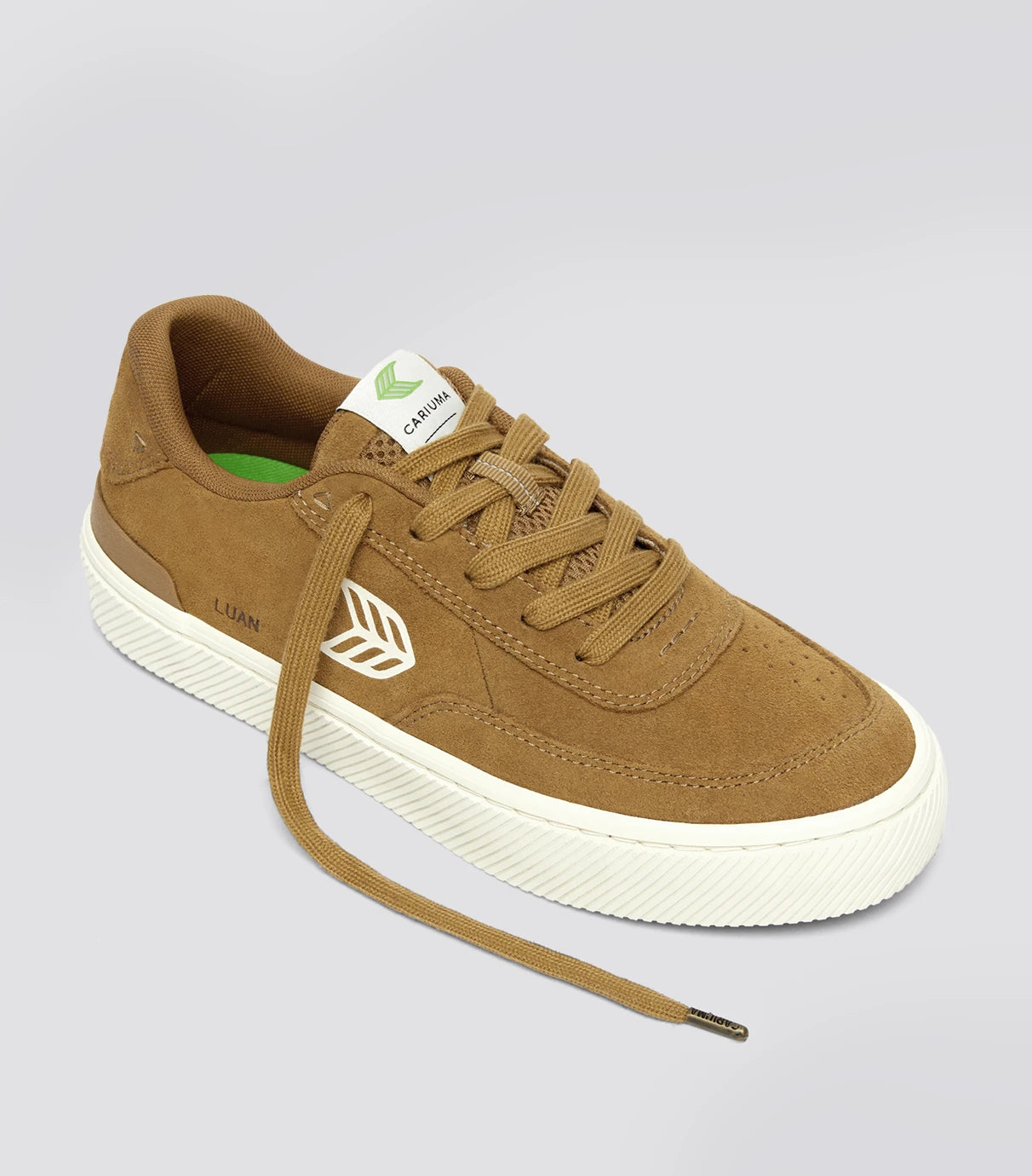 LUAN PRO Camel Suede Ivory Logo Sneaker Men