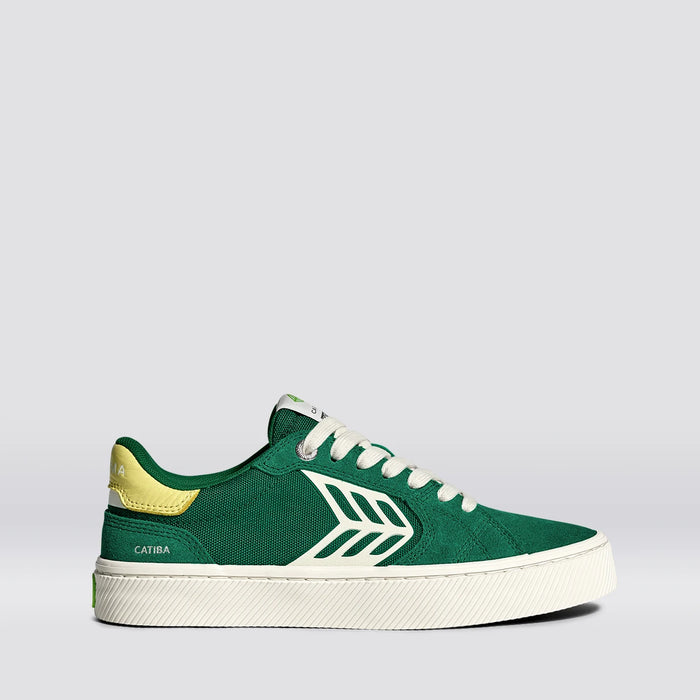 CATIBA PRO 2.0 Abundant Green Suede and Cordura Ivory Logo Lemonade Sneaker Women