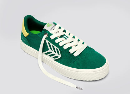 CATIBA PRO 2.0 Abundant Green Suede and Cordura Ivory Logo Lemonade Sneaker Men