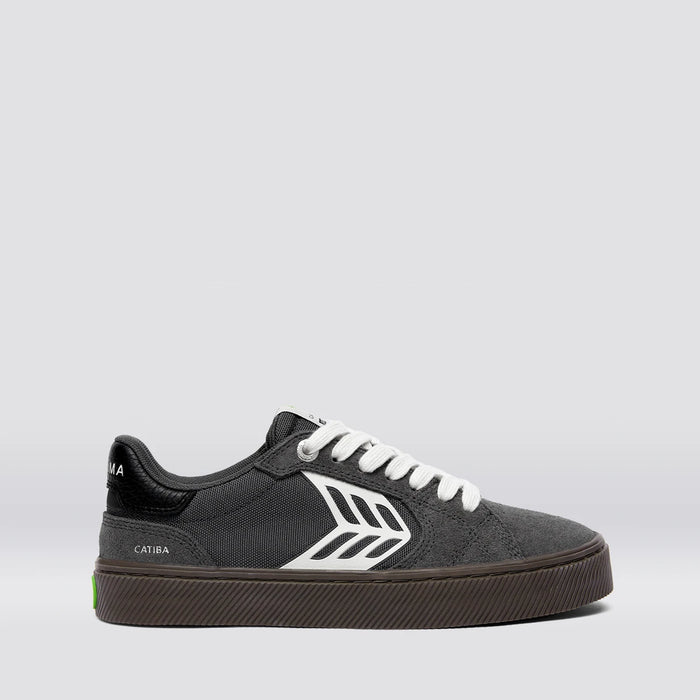 CATIBA PRO 2.0 Teak Magnet Grey Suede and Cordura Ivory Logo Sneaker Women