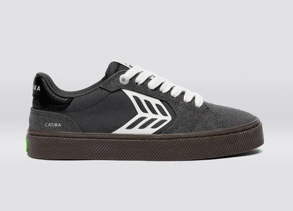 CATIBA PRO 2.0 Teak Magnet Grey Suede and Cordura Ivory Logo Sneaker Men