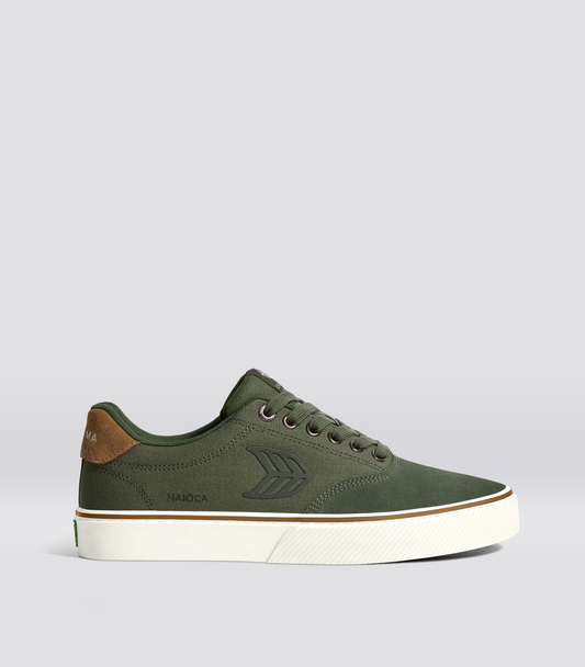 NAIOCA PRO Bronze Green Suede Deep Lichen Green Canvas Bronze Green Logo Camel Men