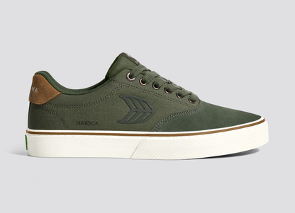 NAIOCA PRO Bronze Green Suede Deep Lichen Green Canvas Bronze Green Logo Camel Women