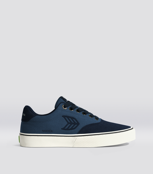 NAIOCA PRO Navy Suede Shadow Blue Canvas Navy Logo Sneaker Men