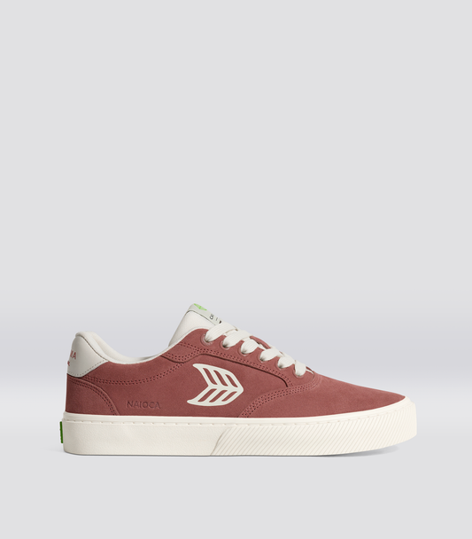 NAIOCA Whithered Rose Suede Ivory Logo Sneaker Men